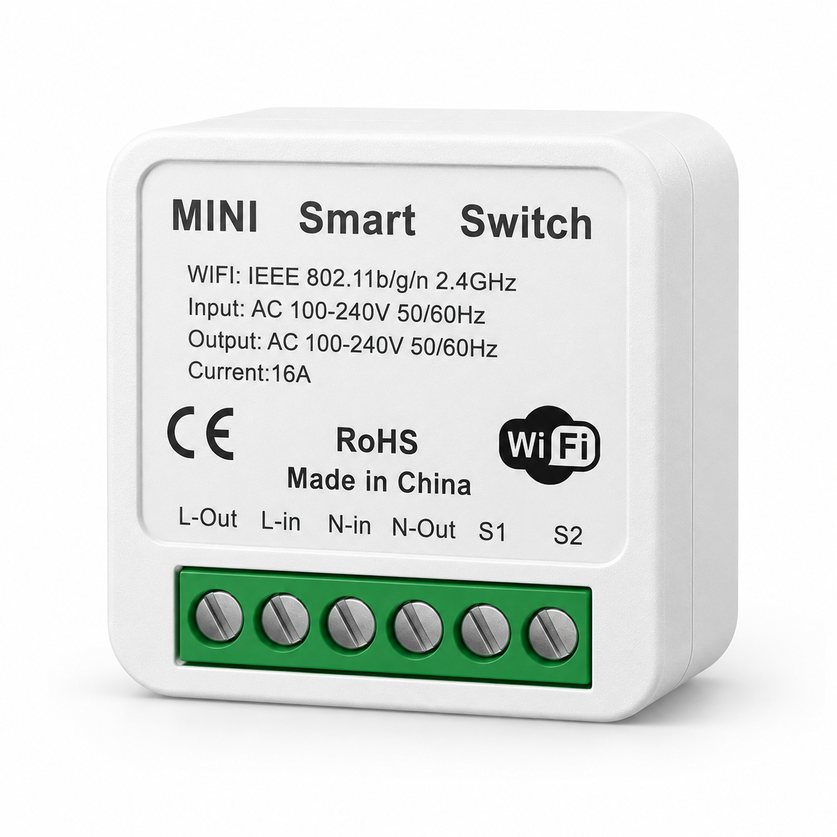 16A WiFi Mini Smart Switch Module with Timer, Tuya App via WiFi, Alexa and Google Assistant by YEYAY MINIX 16 smart door lock, YEYAY