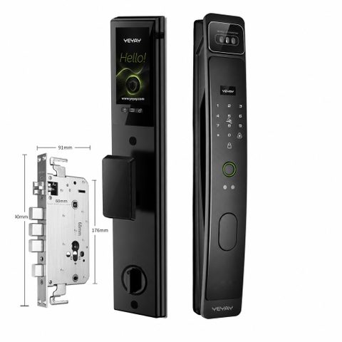 WiFi Smart Door Lock | Face Recognition and Fingerprint | Video Intercom | AUREN