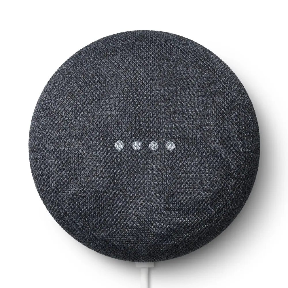 Google Nest Mini 2nd Gen Smart Speaker with Google Assistant, WiFi, Bluetooth 5.0 and Google Cast | Charcoal smart door lock, YEYAY