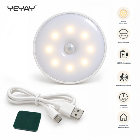 Motion Sensor Night Light | USB Rechargeable | LUMORA