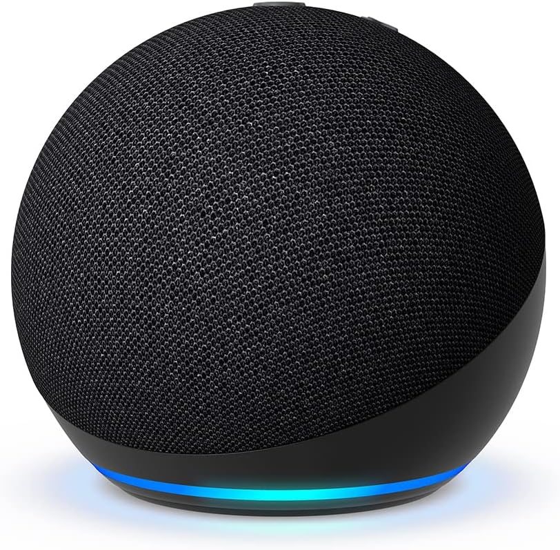 Amazon Echo Dot 5th Gen Smart Speaker with Alexa, WiFi, Bluetooth and Matter | Charcoal smart door lock, YEYAY