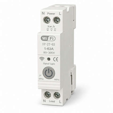 WiFi Smart Circuit Breaker | 1 Pole | 63A | BRIX P63