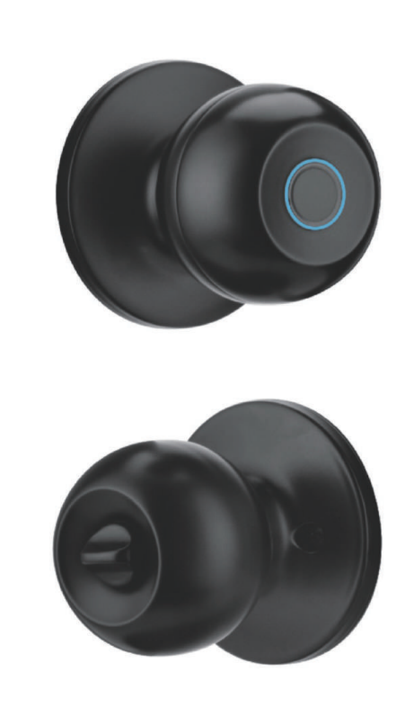 YEYAY ORBIT X Aluminium Alloy Smart Door Knob Lock with Tuya Bluetooth App Control and Mechanical Key Access smart door lock, YEYAY