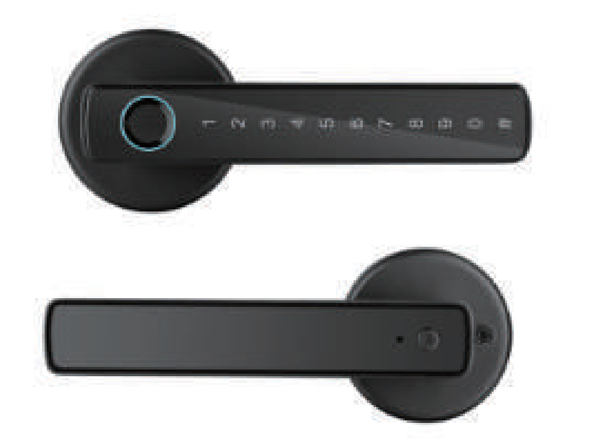 YEYAY LIVING Pro MAX Smart Door Handle Lock with Fingerprint, Password, Card, Mechanical Key, Passage Mode and Tuya Bluetooth App Control smart door lock, YEYAY